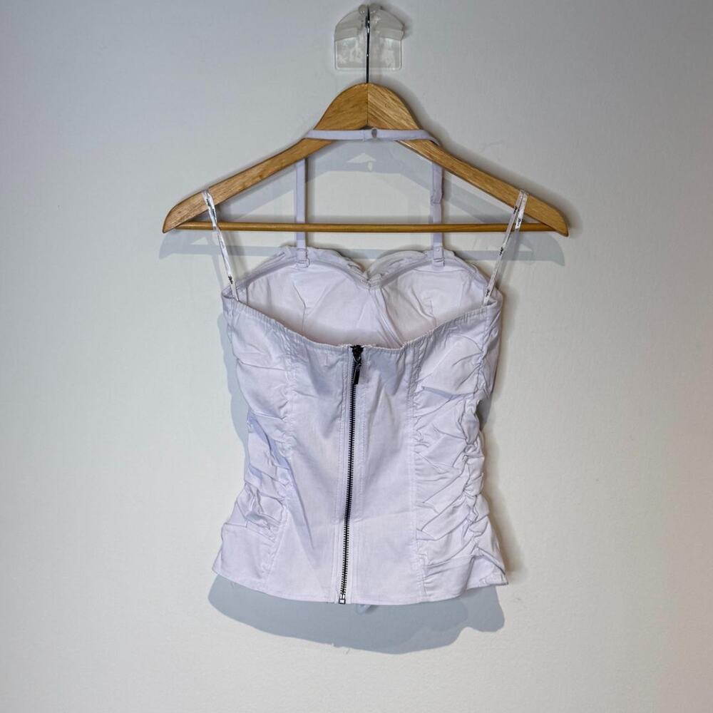 White Ruffled Top S - Picture 4 of 5
